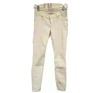 Gap Women's White Skinny Maternity Jeans 26 I 2R